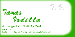 tamas vodilla business card