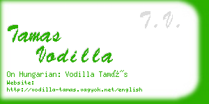 tamas vodilla business card
